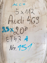 Load image into Gallery viewer, 1x Alufelge 20 Zoll 8.5" 5x112 43ET Glanz Silber 4G9601025G Audi A6 C7 Rim Wheel FEL5403884780oj