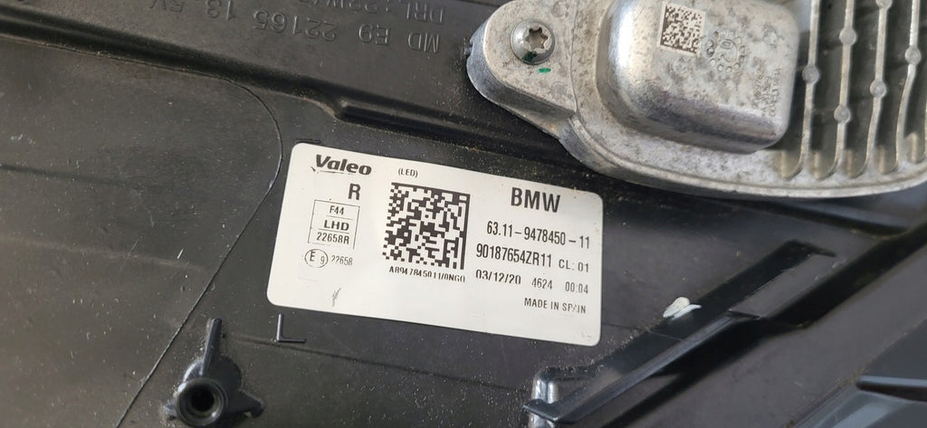 Frontscheinwerfer BMW 2 F44 9478450 LED Rechts Scheinwerfer Headlight