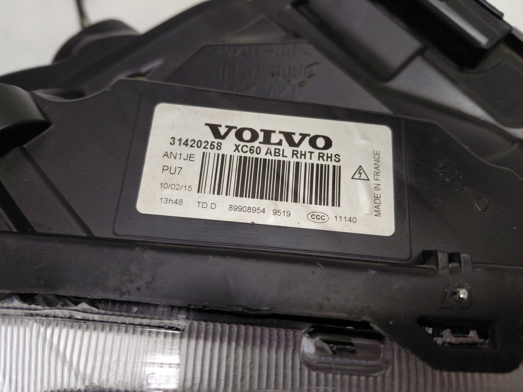 Frontscheinwerfer Volvo Xc60 31420258 Xenon Rechts Scheinwerfer Headlight SCH9691661117bk