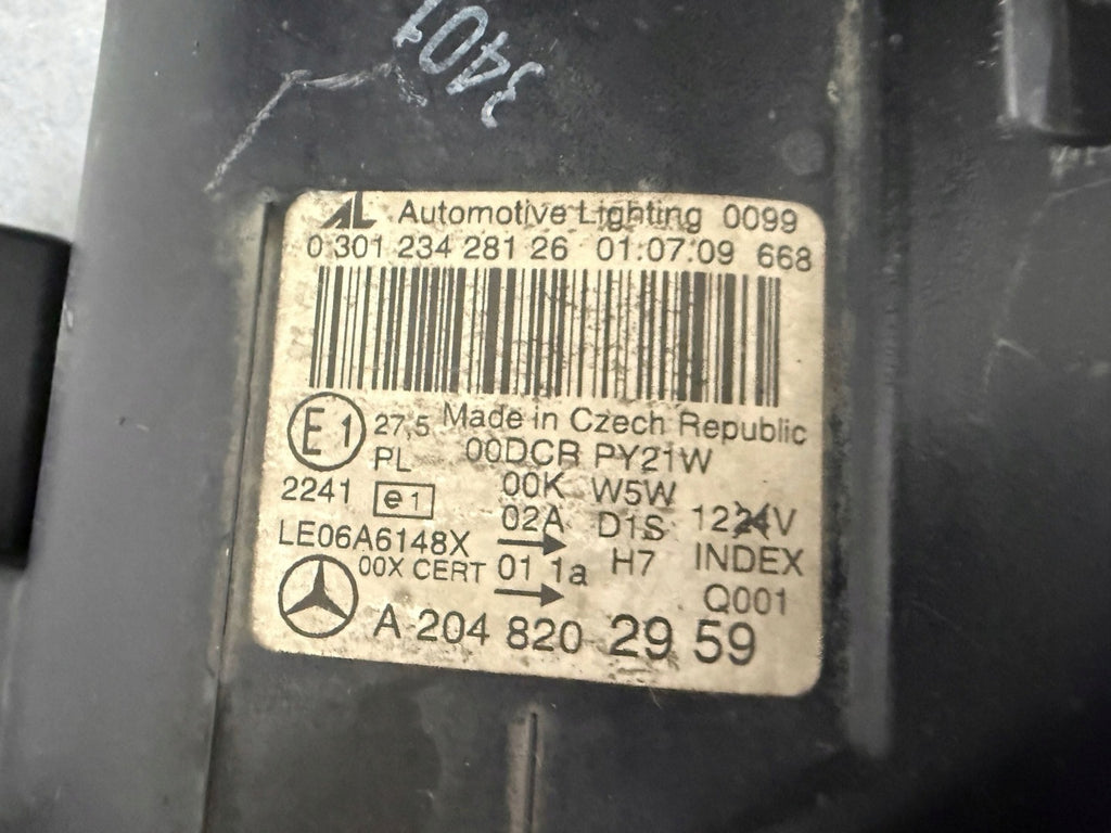 Frontscheinwerfer Mercedes-Benz W204 A2048202959 Xenon Links Headlight SCH7314589377dd