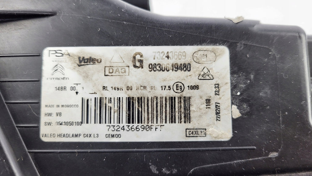 Frontscheinwerfer Citroën C4 III 9830649480-KUD Links Scheinwerfer Headlight