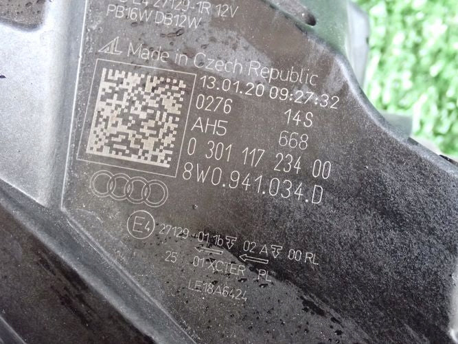 Frontscheinwerfer Audi A4 B9 8W0941034D Full LED Rechts Scheinwerfer Headlight