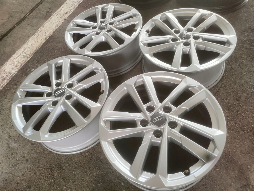 4x Alufelge 17 Zoll 6.5" 5x112 43ET Glanz Silber 8Y0601025L Audi A6 A4 Rim Wheel FEL3782394845xt