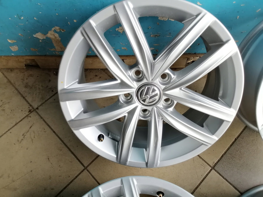 4x Alufelge 16 Zoll 6.5" 5x112 46ET Glanz Silber 5G0601025 VW Golf VII I FEL6427915095gp