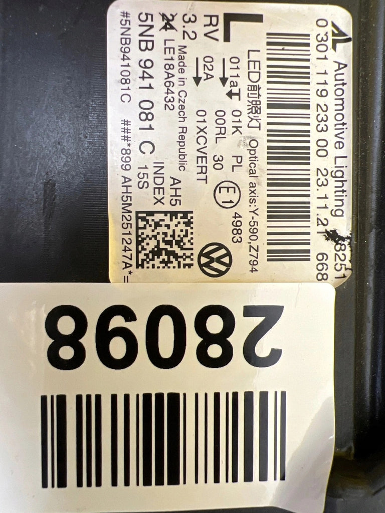 Frontscheinwerfer VW Tiguan 5NB941081C LED Links Scheinwerfer Headlight SCH2383154184ht