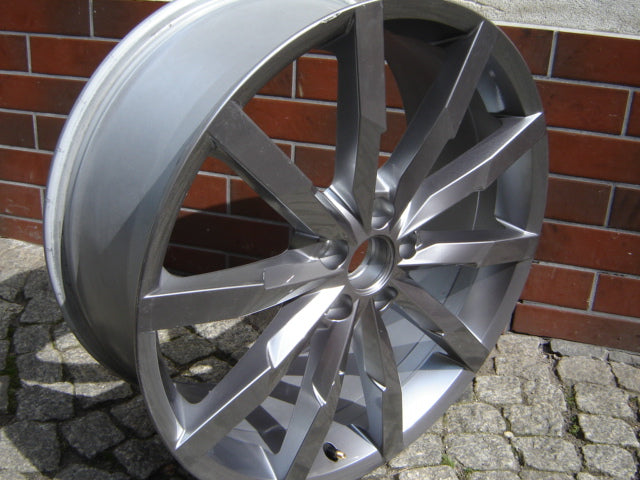 1x Alufelge 20 Zoll 8.0" 5x112 48ET Glanz Grau 5C0601025AT VW Passat New Beetle FEL6900642522jp