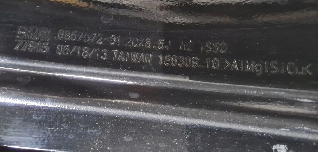 1x Alufelge 20 Zoll 8.5" 5x112 50ET Glanz Silber 6857572 BMW I8 Rim Wheel FEL5123963837zb