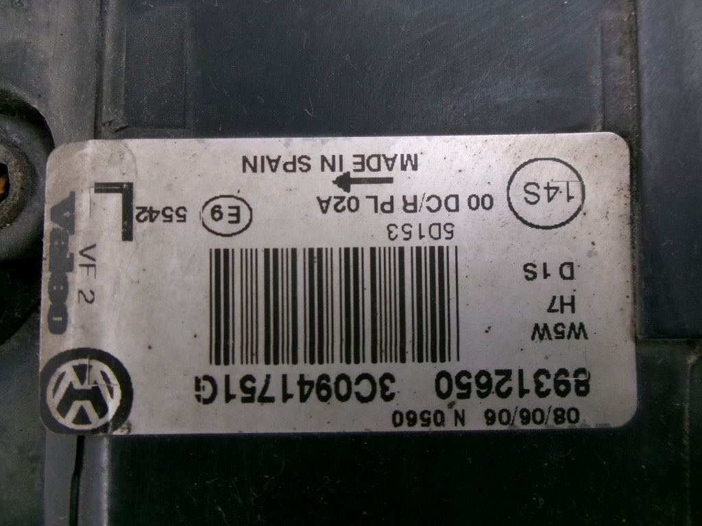 Frontscheinwerfer VW Passat 3C0941751G Xenon Links Scheinwerfer Headlight SCH4904183965xa