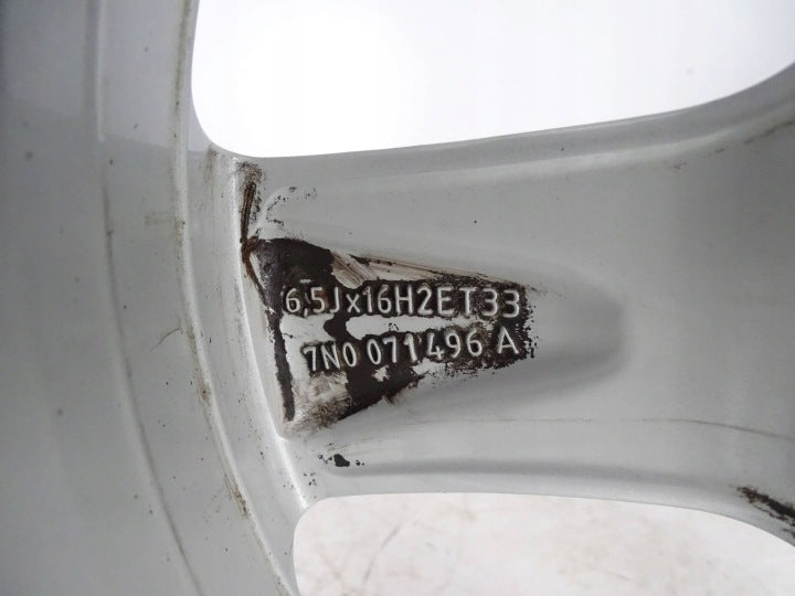 4x Alufelge 16 Zoll 6.5" 5x112 33ET 7N0071496A Seat Alhambra Tiguan Rim Wheel FEL4656509082il