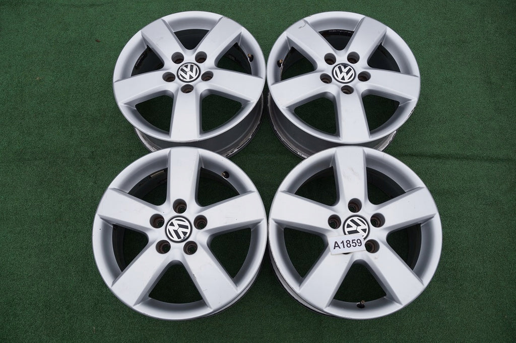 4x Alufelge 16 Zoll 6.5" 5x112 50ET 1T0601025 VW Caddy V Golf Rim Wheel FEL4583195413oh