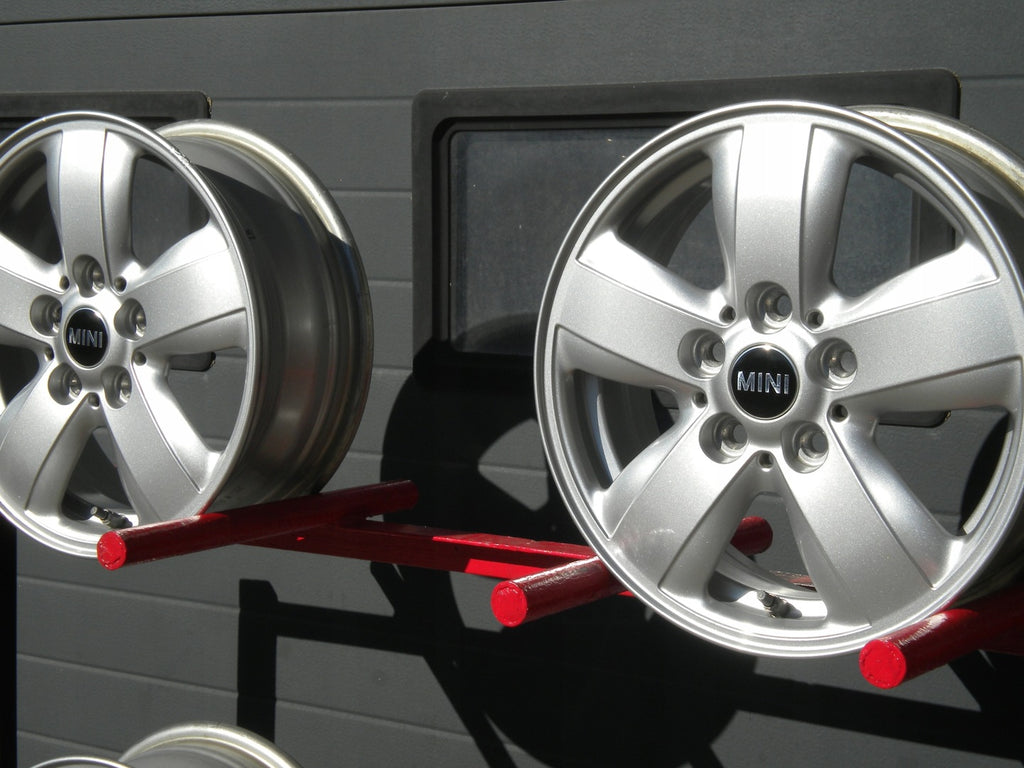 4x Alufelge 15 Zoll 5.5" 5x112 46ET Glanz Silber 6855101 Mini F56 F55 Rim Wheel