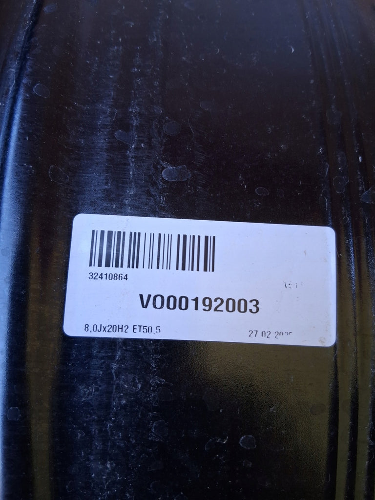 1x Alufelge 20 Zoll 8.0" 5x108 50 5ET Glanz Schwarz 32410864 Volvo Xc90 I Xc60 FEL7236982499no