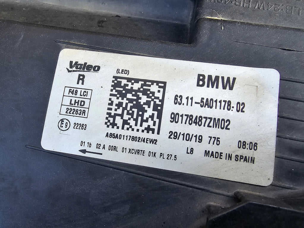 Frontscheinwerfer BMW X1 F48 6311-5A01178-02 Full LED Rechts Headlight SCH8343295568zs