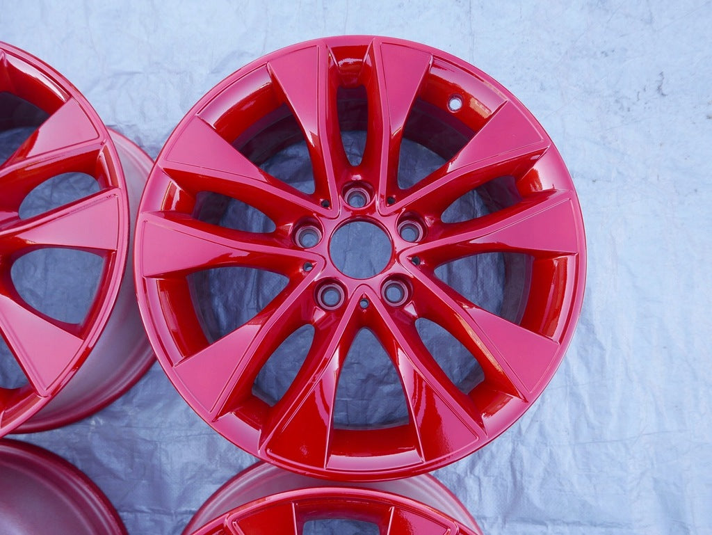 4x Alufelge 17 Zoll 7.5" 5x120 43ET Glanz Weiß 6850152 BMW F22 F21 F20 Rim Wheel FEL7920421333da