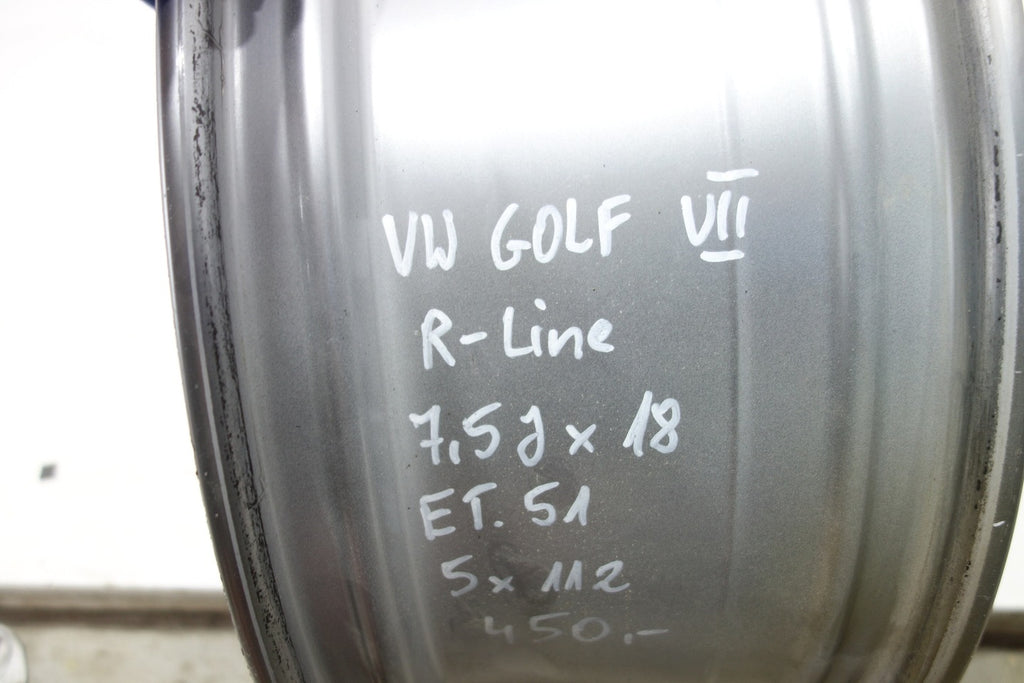 1x Alufelge 18 Zoll 7.5" 5x112 51ET 5G0601025DC VW Golf Vii Rim Wheel