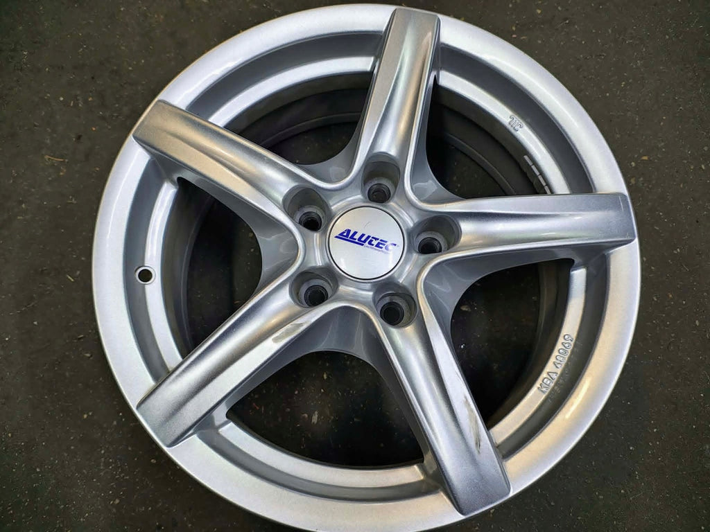1x Alufelge 16 Zoll 6.5" 5x114.3 39ET Glanz Grau KBA48069 Hyundai I Rim Wheel FEL7427094548tw