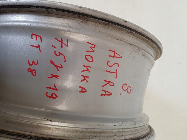 1x Alufelge 19 Zoll 7.5" 5x105 38ET Opel Astra K Rim Wheel FEL6923978887as