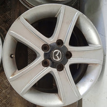 Laden Sie das Bild in den Galerie-Viewer, 4x Alufelge 16 Zoll 7.0" 5x114.3 55ET Glanz Silber 9965637060 Mazda Rim Wheel FEL1068465777bi