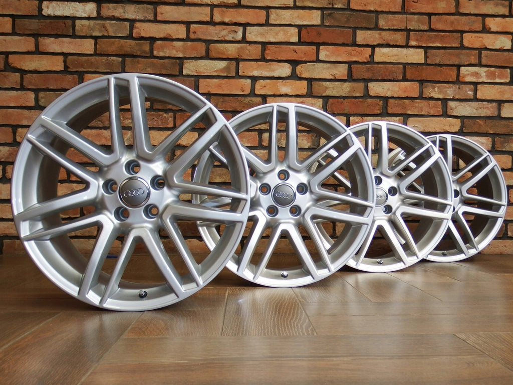4x Alufelge 19 Zoll 9.0" 5x112 32ET Glanz Silber 4H0601025CA Audi A5 A8 FEL5116873844bi