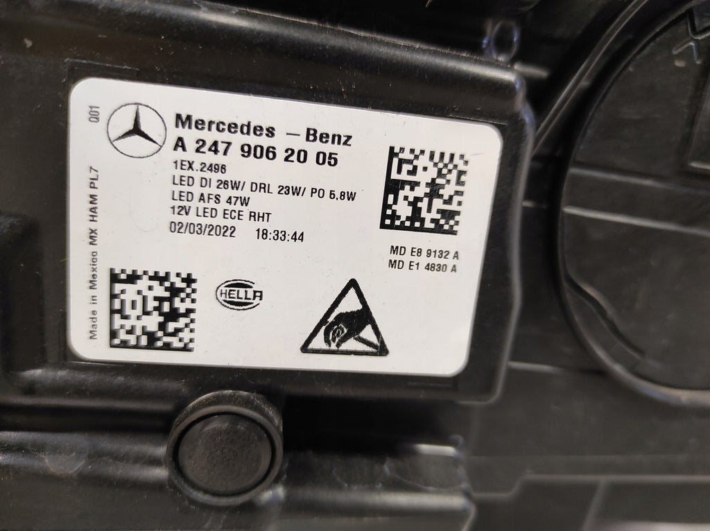 Frontscheinwerfer Mercedes-Benz W247 A2479062005 LED Rechts Headlight SCH6828992320rl