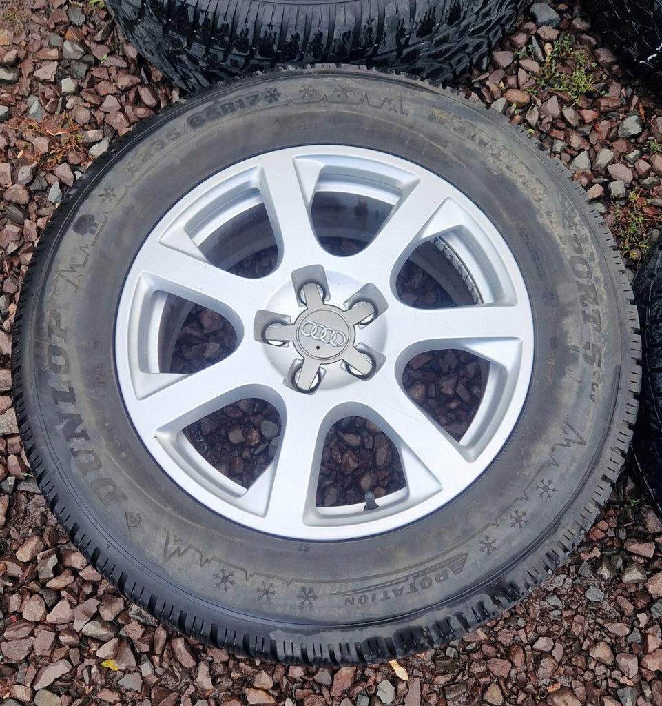4x Alufelge 17 Zoll 7.0" 5x112 37ET Glanz Silber Audi Rim Wheel FEL3365716007km