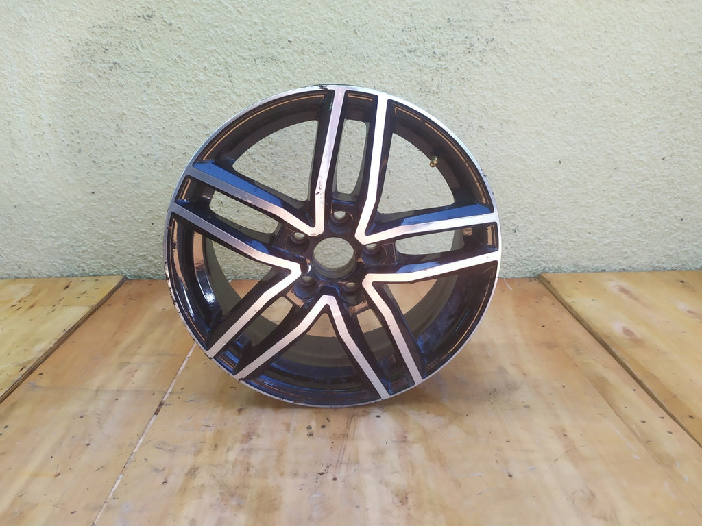 1x Alufelge 16 Zoll 6.5" 5x112 41ET Glanz Schwarz TTRZ8BP41E VW Golf Viii FEL8391002641rh