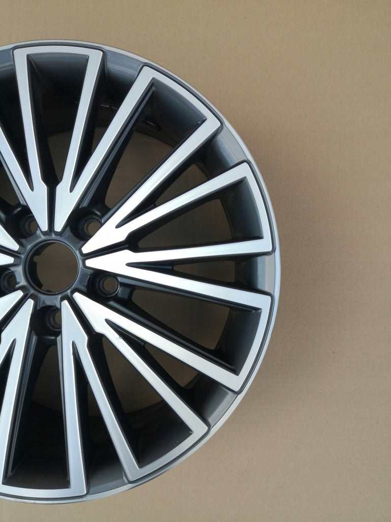 1x Alufelge 17 Zoll 7.0" 5x112 49ET Glanz Grau 5F0601025Q Mg Leon Rim Wheel FEL2550125033mb