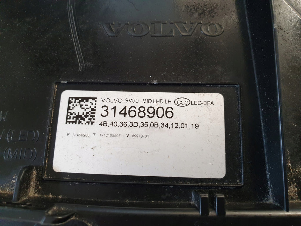Frontscheinwerfer Volvo S90 V90 31468906 LED Ein Stück (Rechts oder Links) SCH7932525169qp