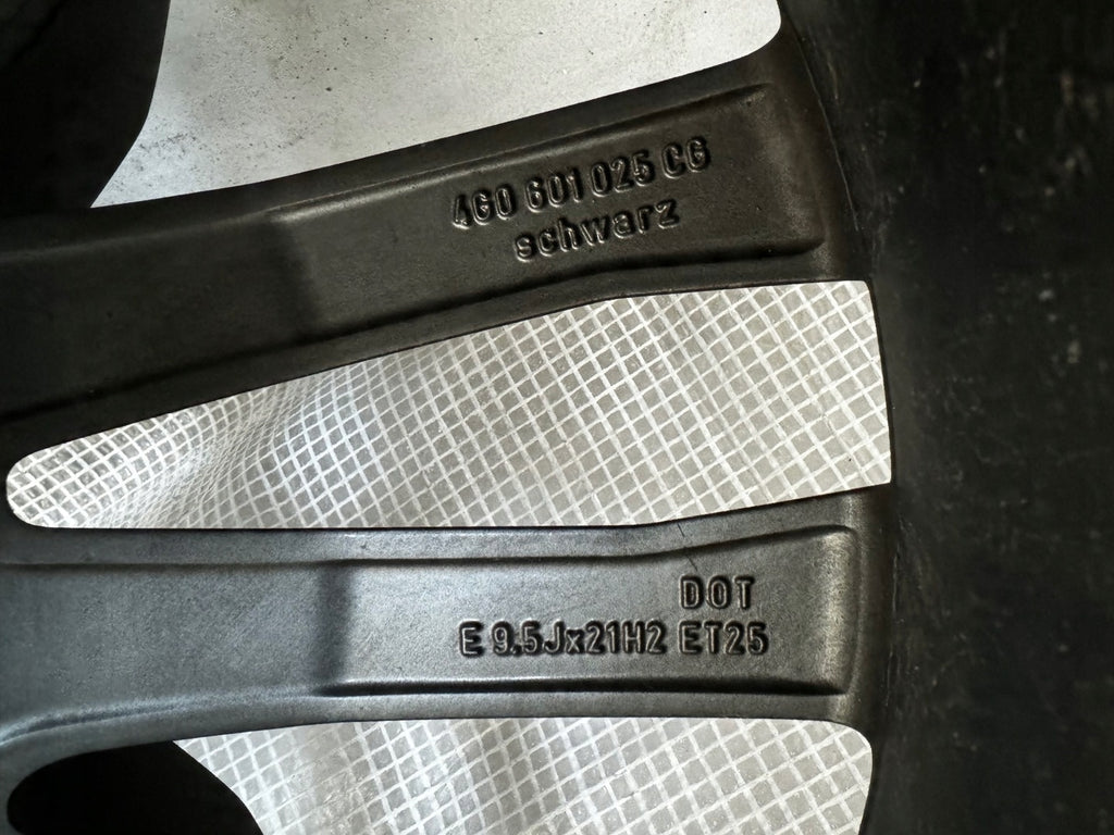 1x Alufelge 21 Zoll 9.5" 5x112 25ET 4G0601025CG 4G0601025CE 4G0601025CF Audi A6