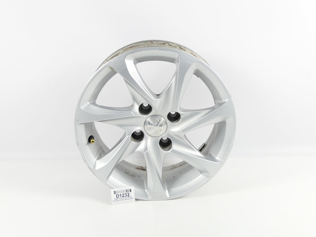 1x Alufelge 15 Zoll 6.0" 4x108 Schwarz 9673773577 Peugeot 208 Hatchback I FEL7360274873ud