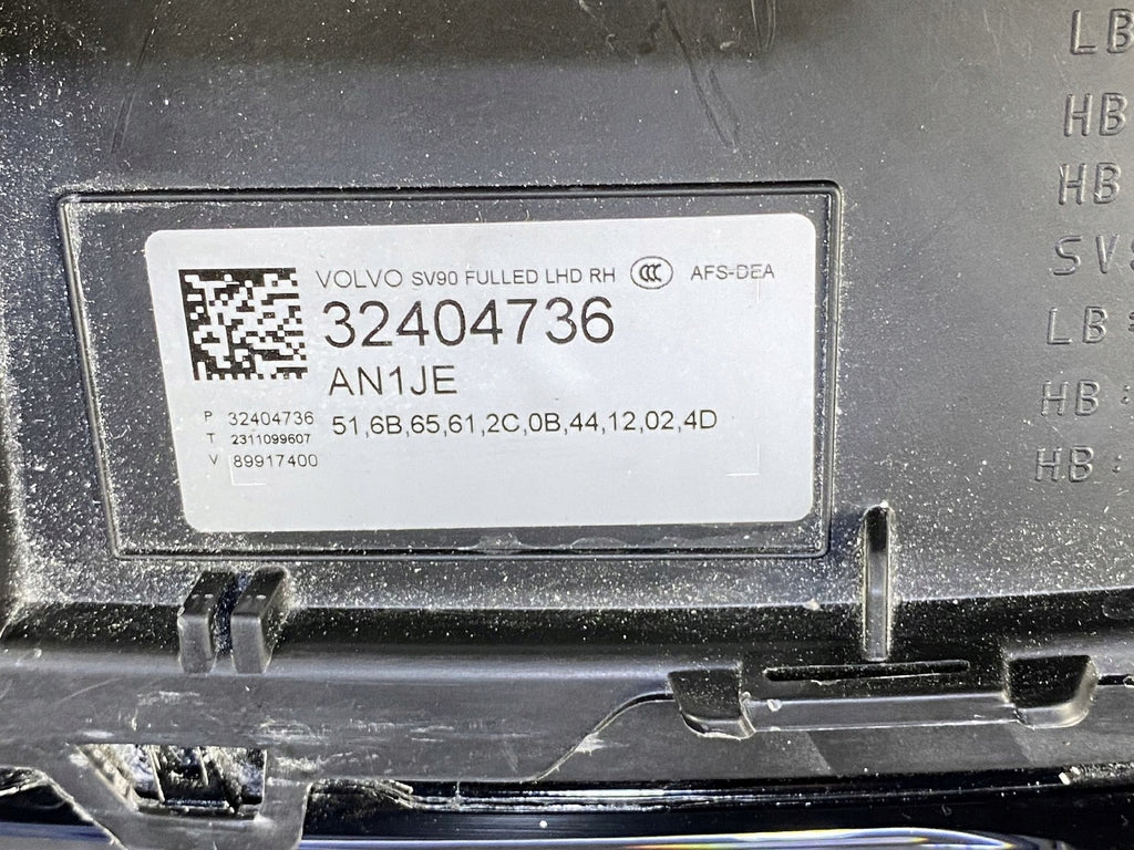 Frontscheinwerfer Volvo S90 V90 II 32404736 Rechts Scheinwerfer Headlight SCH7449070326mf