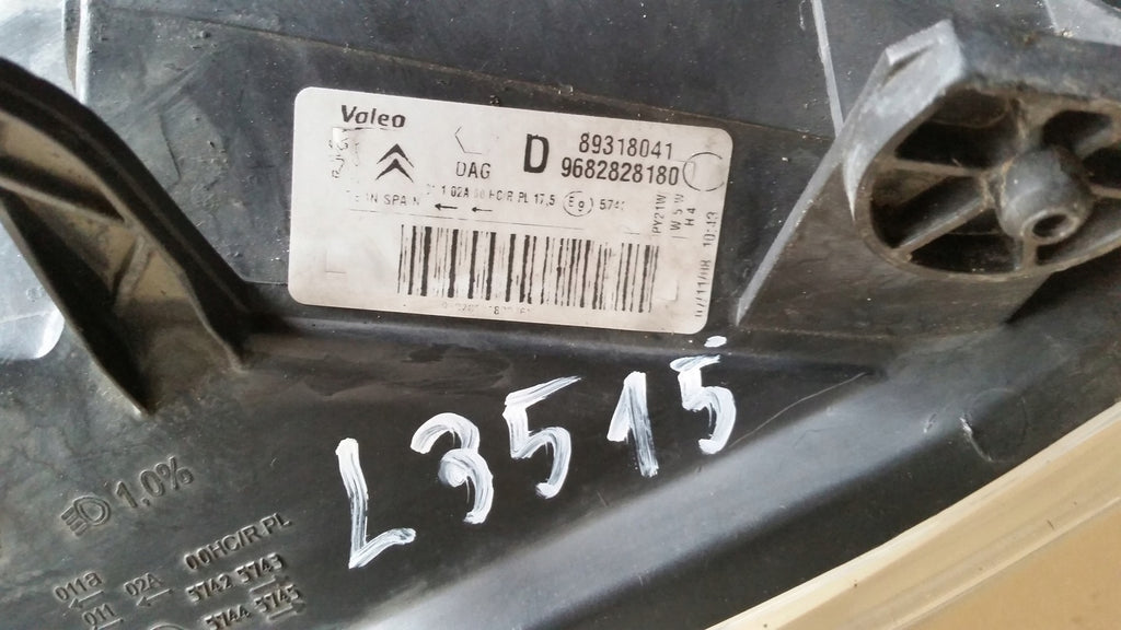 Frontscheinwerfer Citroën Berlingo 9682828180 Rechts Scheinwerfer Headlight