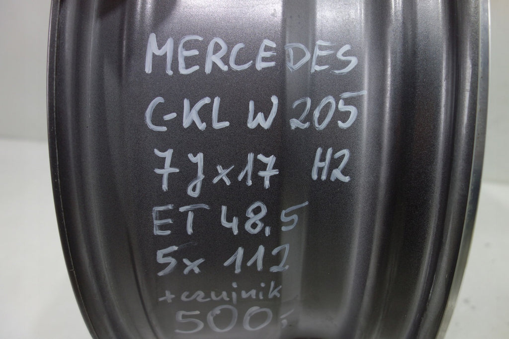 1x Alufelge 17 Zoll 7.0" 5x112 48ET A2054010900, A0009050030 Mercedes-Benz W205