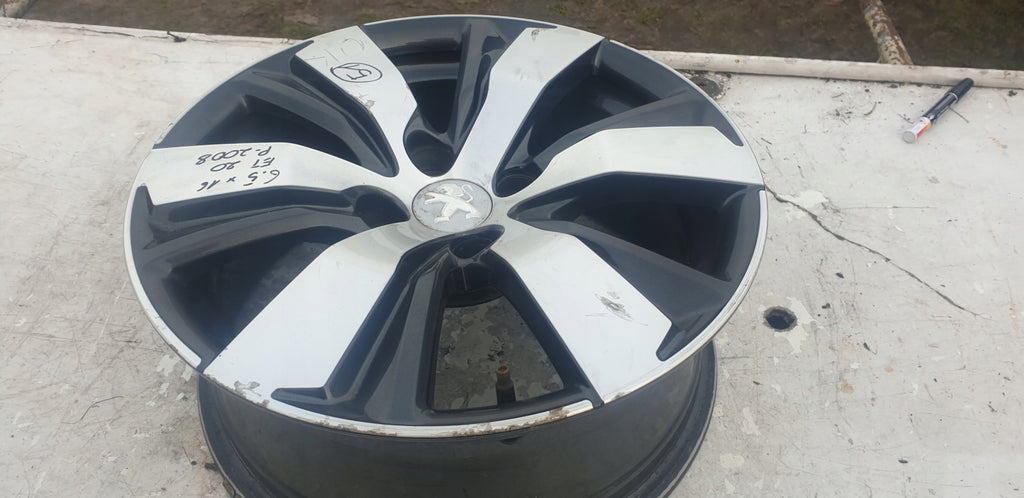1x Alufelge 16 Zoll 6.5" 4x108 20ET Glanz Graphit 9813557977, 9678398177 Mg 2008 FEL7132574529or