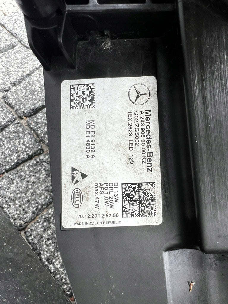 Frontscheinwerfer Mercedes-Benz Eqb 2439069000 LED Rechts Scheinwerfer Headlight SCH6503461891sv