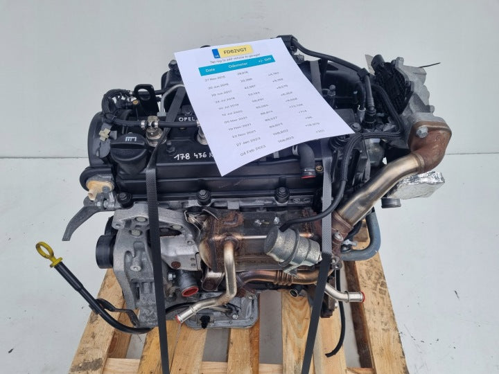 Motor Opel Astra A17DTE 1.7 CDTI 110PS 81kW 178TKm 2009 Diesel Engine Komplett MOT6329603032kv