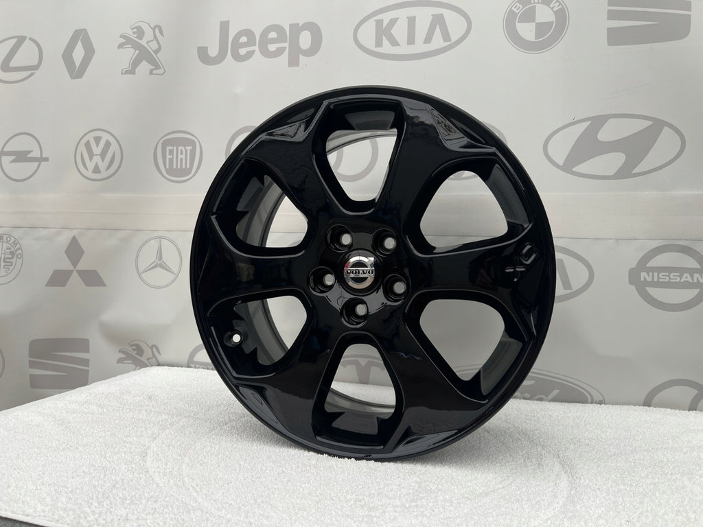 4x Alufelge 18 Zoll 7.5" 5x108 Glanz Schwarz 31200371 Volvo Xc60 I Rim Wheel FEL6275547862zb