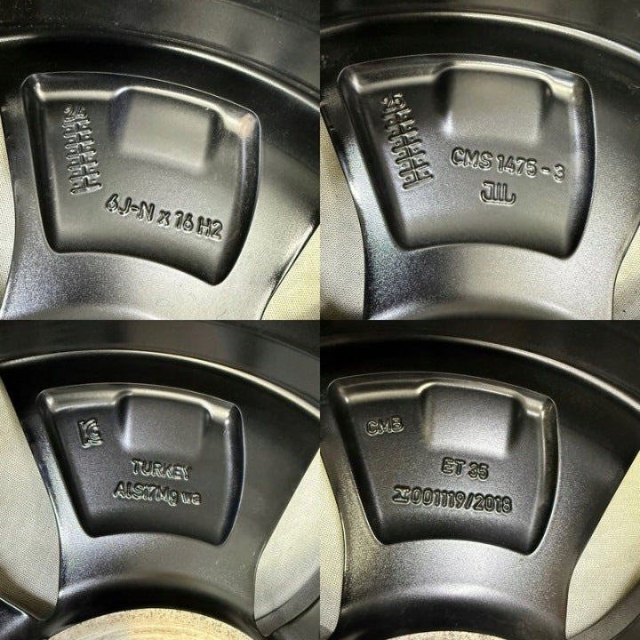 1x Alufelge 16 Zoll 6.0" 5x100 35ET Schwarz 2GM601025AH VW Rim Wheel FEL6939635006wb