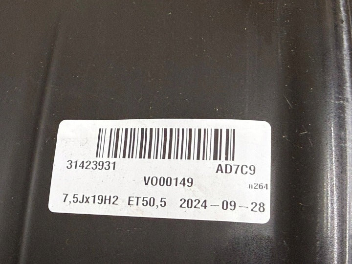1x Alufelge 19 Zoll 31423931 Volvo Xc60 Rim Wheel FEL3905733141vw