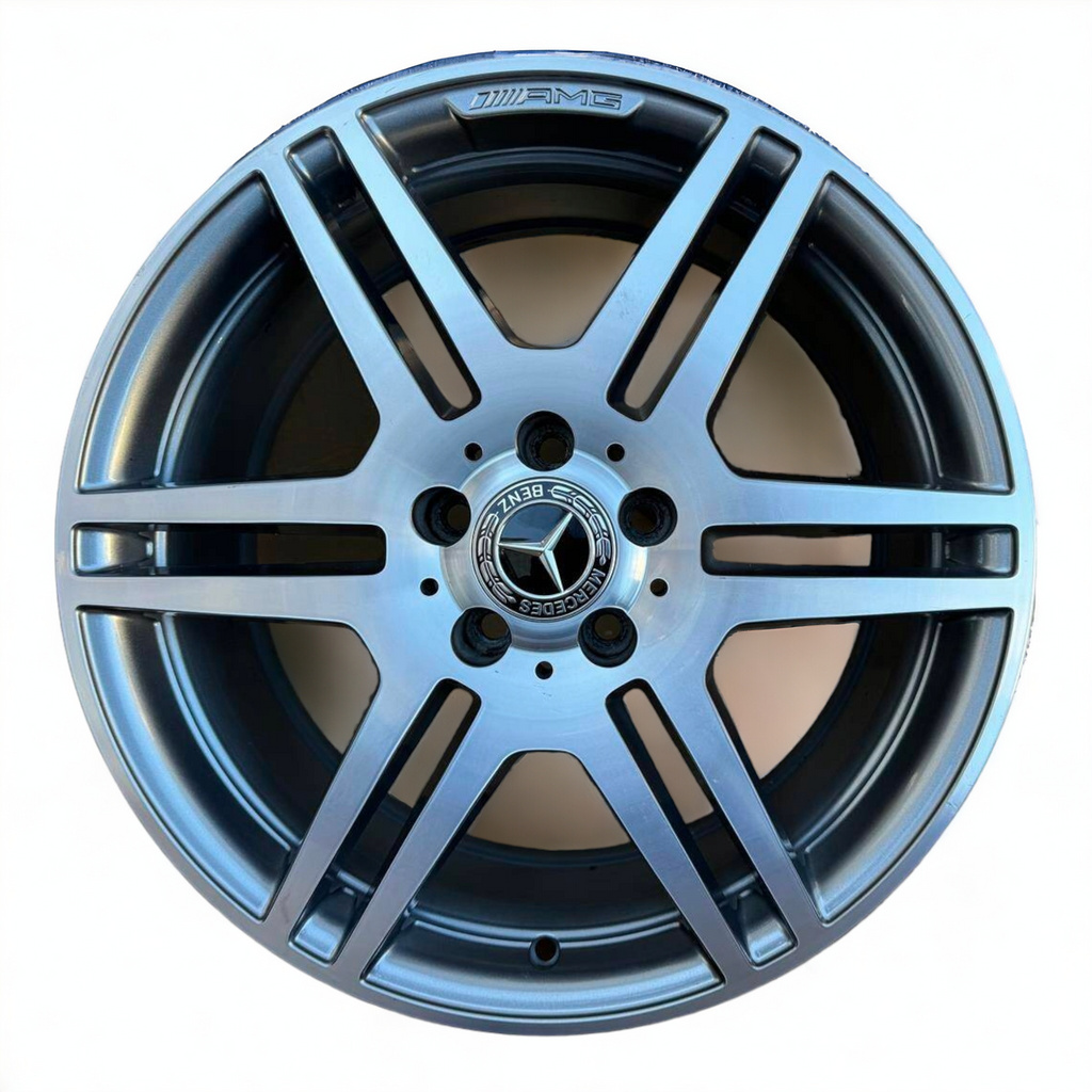 1x Alufelge 18 Zoll 8.0" 5x112 45ET Glanz Grau A2074011302 Mercedes-Benz