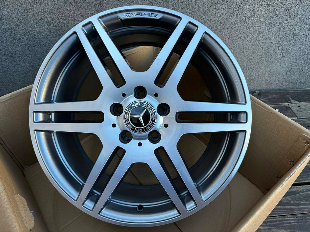 1x Alufelge 18 Zoll 8.0" 5x112 45ET Glanz Grau A2074011302 Mercedes-Benz