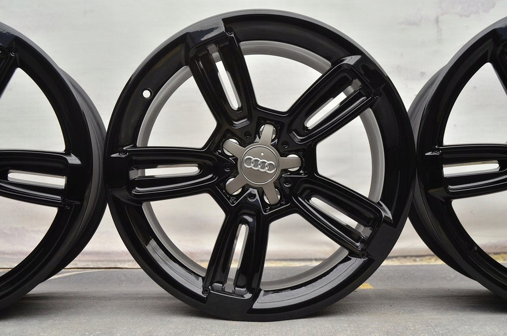 4x Alufelge 18 Zoll 8.0" 5x112 Schwarz 562765964567 Audi C5 A4 B6 B7 Rim Wheel FEL4970353415ny
