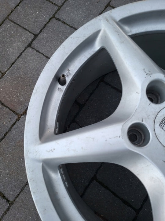 1x Alufelge 18 Zoll 8.0" 5x130 57ET Glanz Silber 99736213600 Porsche Carrera FEL2744295706wb