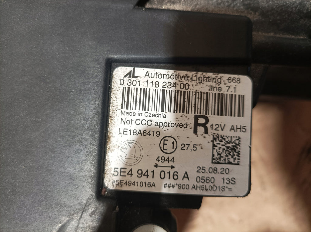 Frontscheinwerfer Skoda Octavia 5E4941016A LED Rechts Scheinwerfer Headlight SCH5273992695go