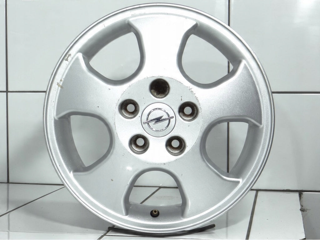 4x Alufelge 15 Zoll 6.0" 5x110 49ET Silber Opel Vectra C Rim Wheel
