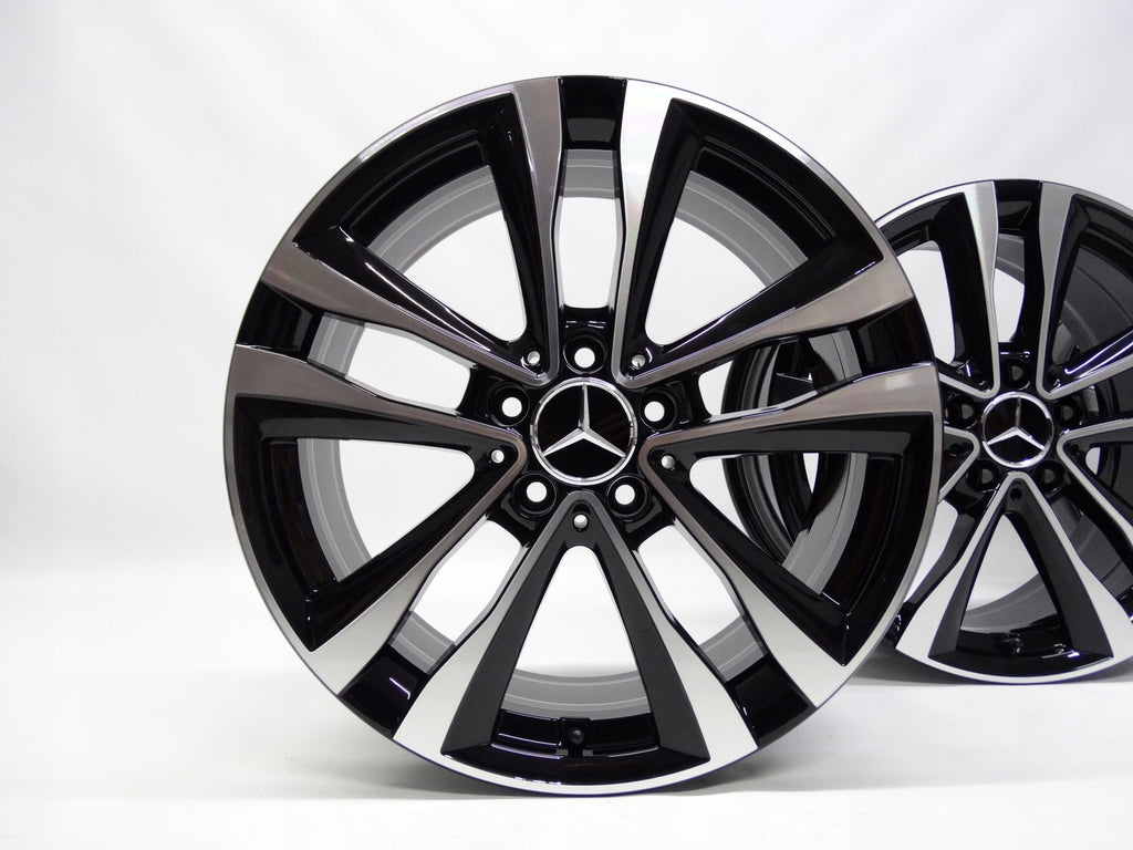 4x Alufelge 18 Zoll 7.5" 5x112 49ET Glanz Schwarz A1774012700 Mercedes-Benz W177