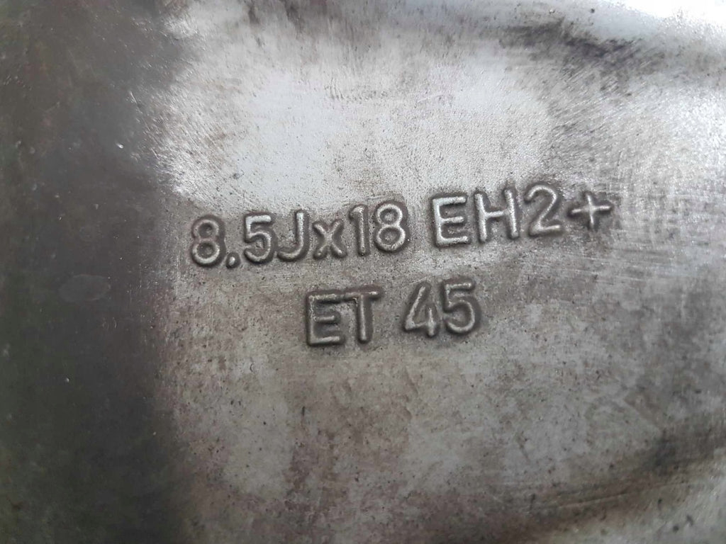 1x Alufelge 18 Zoll 8.5" 5x114.3 45ET Glanz Silber KBA74035 Rim Wheel FEL8950340491vl
