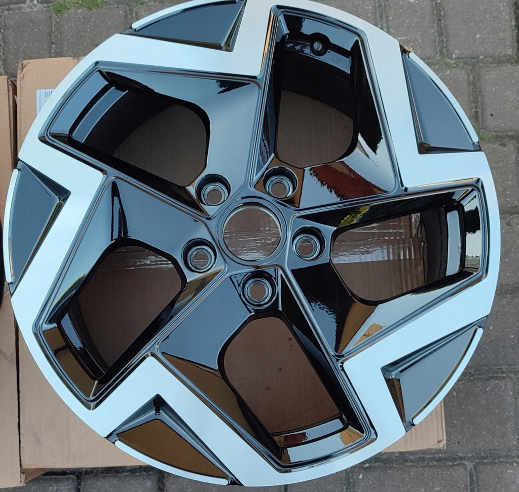 1x Alufelge 17 Zoll 7.5" 5x112 51ET Glanz Schwarz 5H0601025AP VW Golf Viii FEL4744553312ue