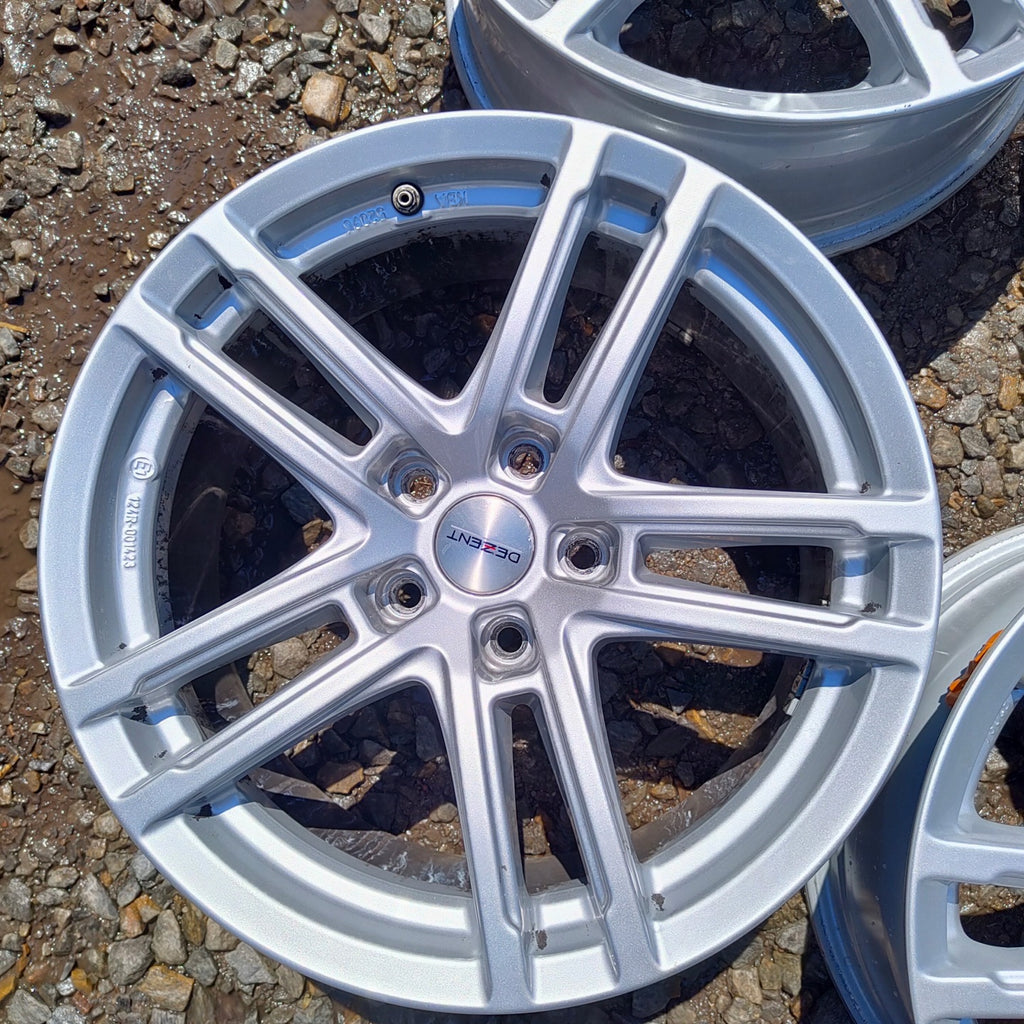 4x Alufelge 17 Zoll 7.5" 5x112 27ET Glanz Silber 52096 Audi Rim Wheel FEL7023863458zf