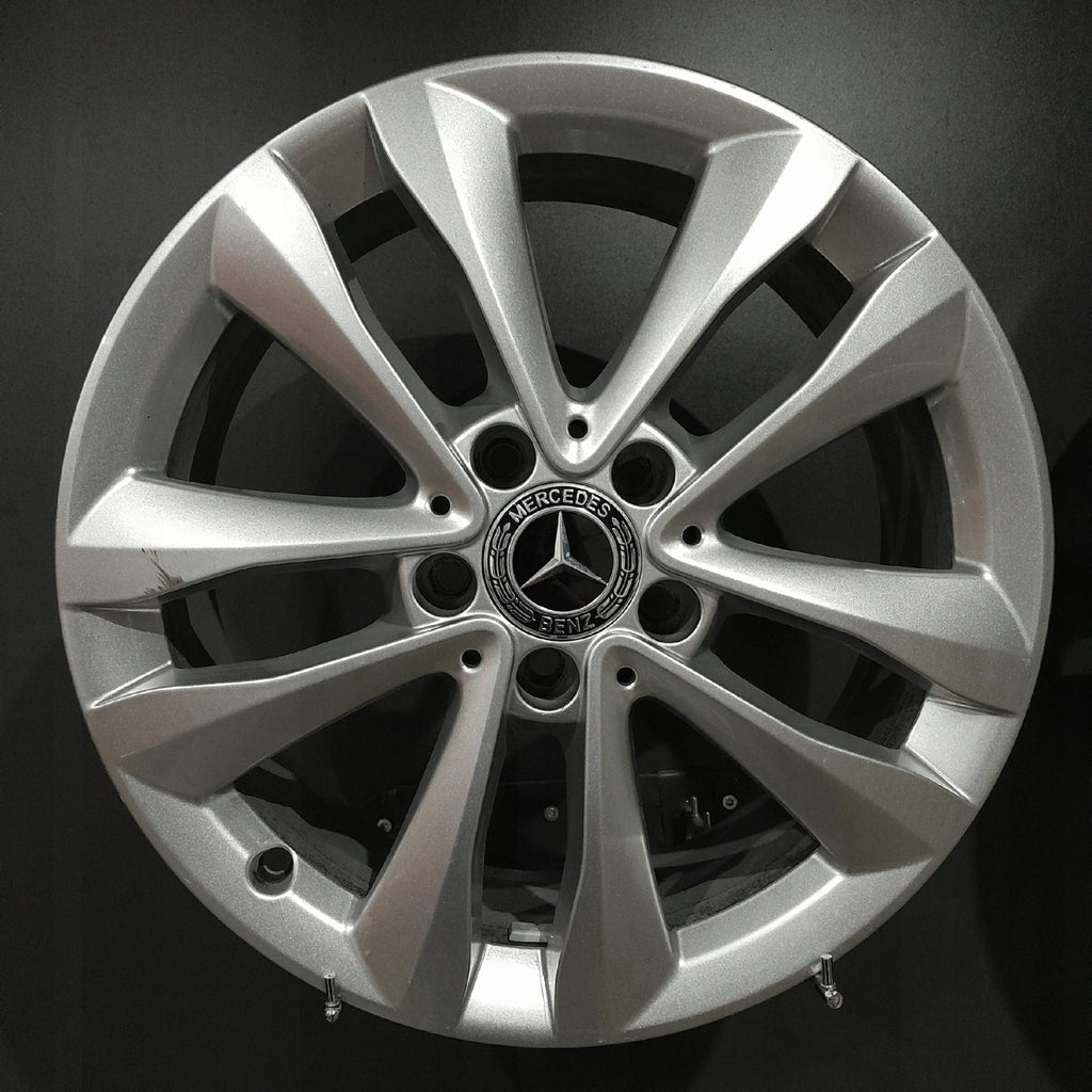 1x Alufelge 17 Zoll 7.0" 5x112 48 5ET Glanz Silber A2054018000- Mercedes-Benz FEL2272594423vs